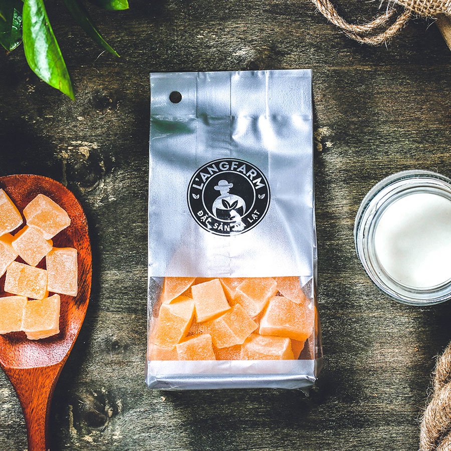 Kẹo hương mác mác dẻo, 180g, bịch, mẫu bịch bạc